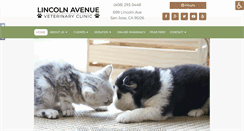 Desktop Screenshot of lincolnavevetclinic.com